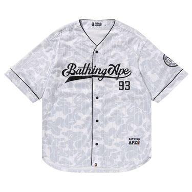 BAPE Camo Stripe Baseball Shirt 'Grey'