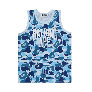 BAPE ABC Camo NYC Logo Tank Top 'Blue'