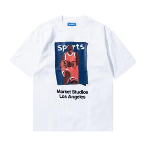 Market Illustrated Basketball T-Shirt 'White'