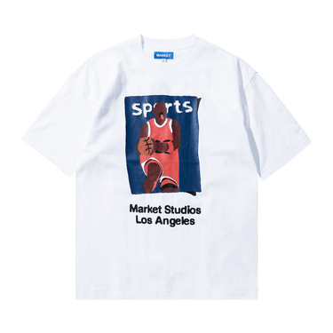 Market Illustrated Basketball T-Shirt 'White'