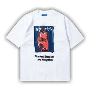 Market Illustrated Basketball T-Shirt 'White'