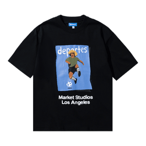 Market Illustrated Soccer T-Shirt 'Black'