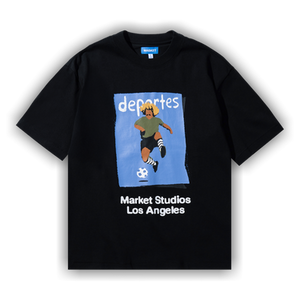 Market Illustrated Soccer T-Shirt 'Black'