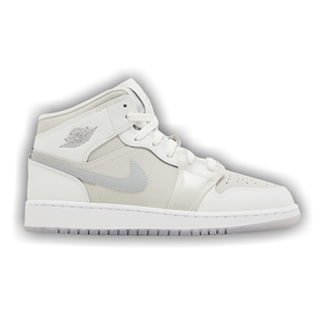 Air Jordan 1 Mid SE GS 'Summit White Metallic Silver'