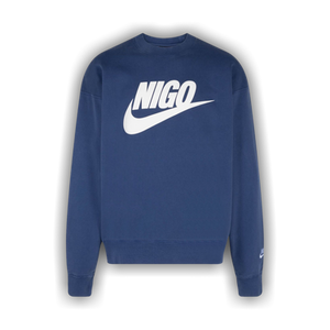 Nike x Nigo NRG Fleece Crew Sweatshirt 'Navy'