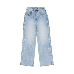 PURPLE BRAND Cut-Out Wide Leg Jeans 'Light Indigo'