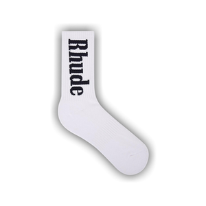 Rhude Vertical Logo Sock 'White/Navy'