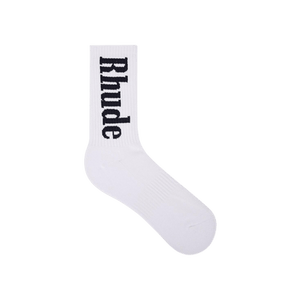 Rhude Vertical Logo Sock 'White/Navy'