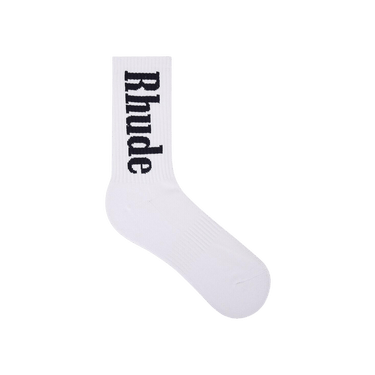 Rhude Vertical Logo Sock 'White/Navy'