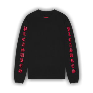 Pleasures OE Heavyweight Long-Sleeve 'Black/Red'