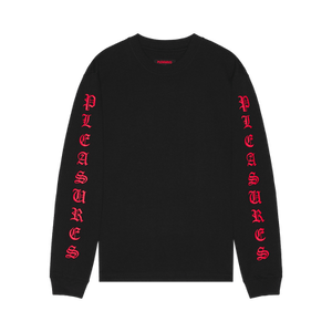 Pleasures OE Heavyweight Long-Sleeve 'Black/Red'