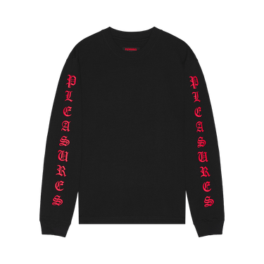 Pleasures OE Heavyweight Long-Sleeve 'Black/Red'