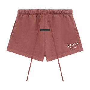 Fear of God Essentials Heavy Jersey Soccer Short 'Crimson'