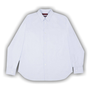 Gucci Striped Poplin Shirt 'White/Azure'