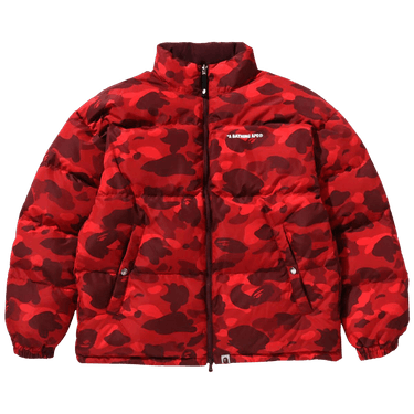 BAPE Color Camo Reversible Down Jacket 'Red'