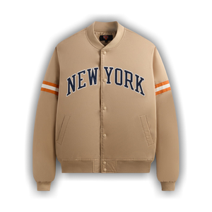 Kith For The New York Knicks Wings Satin Bomber Jacket 'Stock'