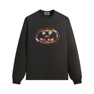 Kith x Batman Logo Vintage Long Sleeve Tee 'Black'