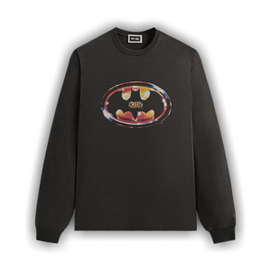 Kith x Batman Logo Vintage Long Sleeve Tee 'Black'