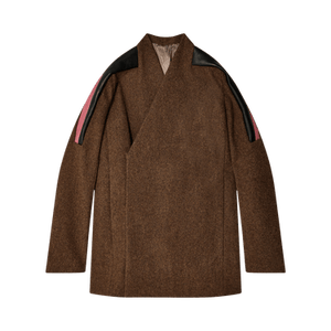 Rick Owens Officer Jacket 'Brown/Black/Thulian'