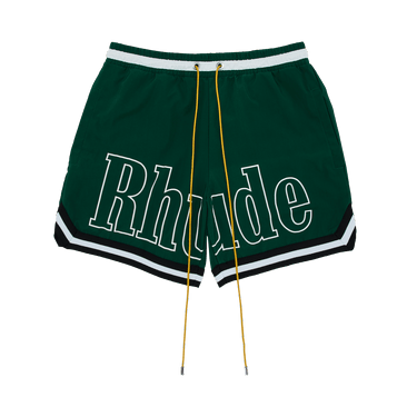 Rhude Logo Basketball Swim Short 'Forest Green/Black/White'