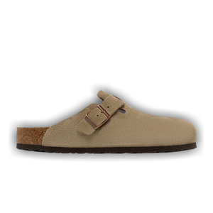 Birkenstock Boston Soft Footbed Suede Narrow 'Taupe'