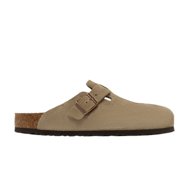Birkenstock Boston Soft Footbed Suede Narrow 'Taupe'