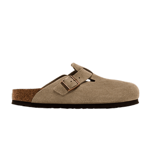 Birkenstock Boston Soft Footbed Suede Narrow Fit 'Taupe'