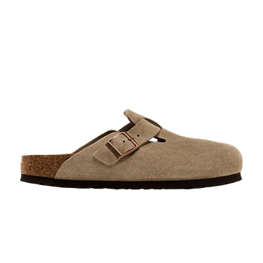 Birkenstock Boston Soft Footbed Suede Narrow Fit 'Taupe'