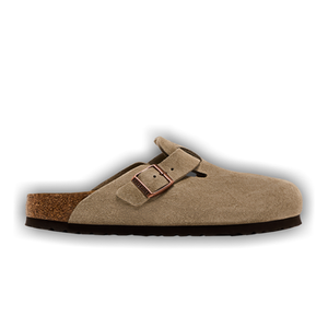 Birkenstock Boston Soft Footbed Suede Narrow Fit 'Taupe'