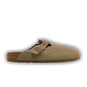 Birkenstock Boston Suede Leather 'Faded Khaki'