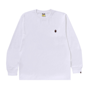 BAPE One Point Long-Sleeve Tee 'White'