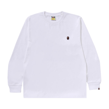 BAPE One Point Long-Sleeve Tee 'White'