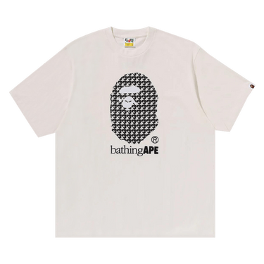 BAPE Sta Houndstooth By Bathing Ape Relaxed Fit Tee 'Ivory'