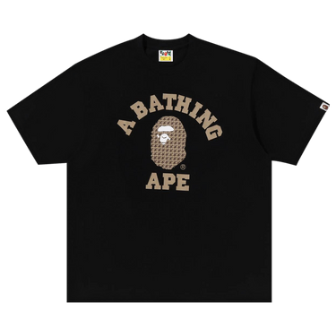 BAPE Sta Houndstooth College Relaxed Fit Tee 'Black'