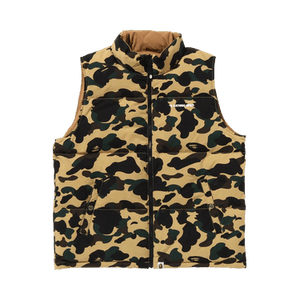 BAPE 1st Camo Reversible Down Vest 'Yellow'
