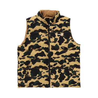 BAPE 1st Camo Reversible Down Vest 'Yellow'