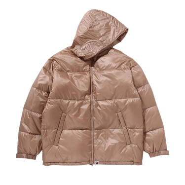 BAPE Shark Relaxed Fit Down Jacket 'Beige'