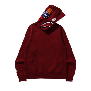 BAPE Shark Pullover Hoodie 'Burgundy'