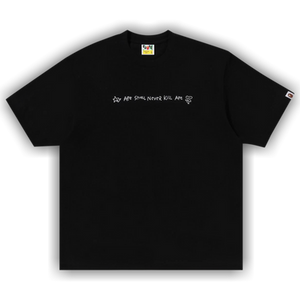 BAPE Hand Drawn Logo Relaxed Fit Tee 'Black'