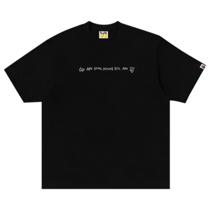 BAPE Hand Drawn Logo Relaxed Fit Tee 'Black'