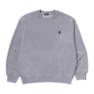 BAPE One Point Relaxed Fit Crewneck Sweatshirt 'Grey'