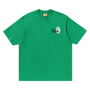 BAPE Cursive College Logo Relaxed Fit Tee 'Green'