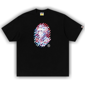 BAPE ABC Camo Illusion Ape Head Relaxed Fit Tee 'Black'