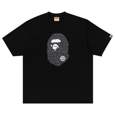 BAPE Lux Sport Pattern Ape Head Relaxed Fit Tee 'Black'