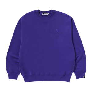 BAPE One Point Relaxed Fit Crewneck Sweatshirt 'Purple'