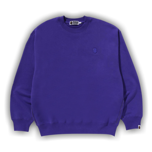 BAPE One Point Relaxed Fit Crewneck Sweatshirt 'Purple'