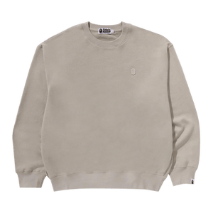 BAPE One Point Relaxed Fit Crewneck Sweatshirt 'Beige'