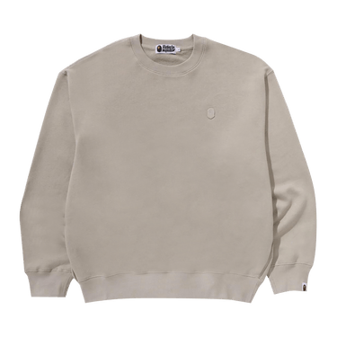 BAPE One Point Relaxed Fit Crewneck Sweatshirt 'Beige'