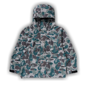 BAPE Laminated Camo Snowboard Jacket 'Beige'