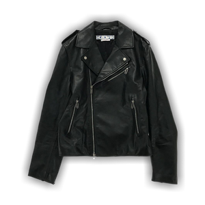 Off-White Diag Tab Biker Jacket 'Black/White'